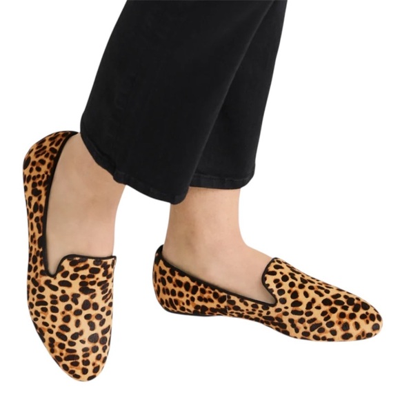 Birdies Starling Cheetah Flats Size 8 Calf Hair Final Few Smoking Slipper - Picture 2 of 3